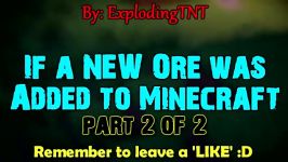 اضافه شدن Ore جدید قسمت2  Minecraft