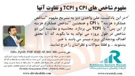 مفهوم شاخص های CPI TCPI تفاوت آنها