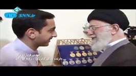 اهدای مدال دانش آموزان المپیادی به رهبر انقلاب