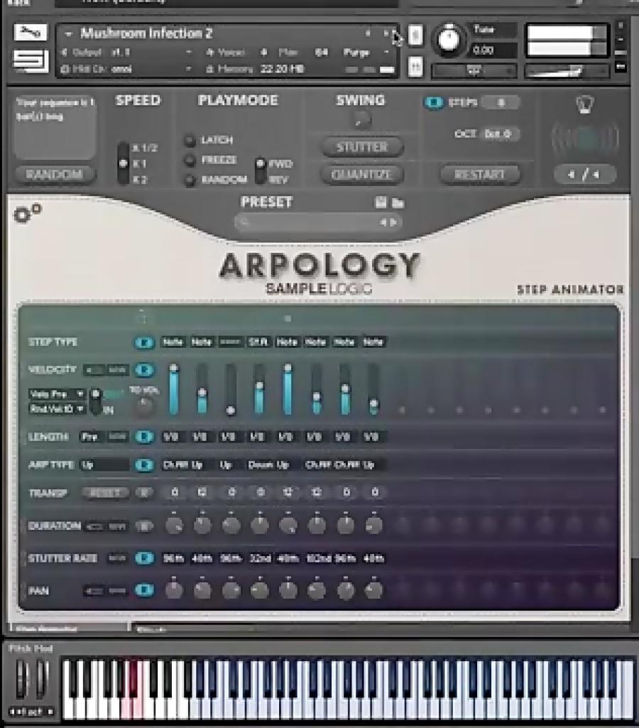 ویدئوی آموزشی وی اس تی آرپژ Sample Logic Arpology