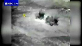 Russian Airforce Su 25 jets destroy bomb factory