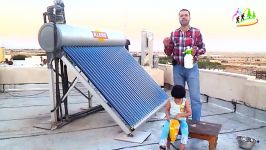 پوشاندن لوله های آبگرمکن خورشیدی، آموزش توسط محمدکاظم