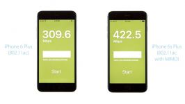 مقایسه سرعت wifi بین دو گوشی ایفون 6 پلاس 6 اس پلاس