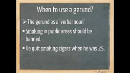 Gerund and Infinitive  English grammar tutorial video