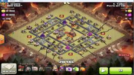 TH9 vs TH10  اتک تاون هال 9 به تاون هال 10