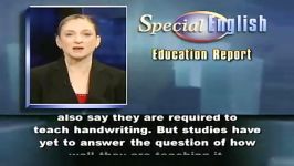 VOA LE  Education Report The Death of Handwriting