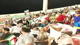تشویق هادی نوروزی در بازی ایران عمان
