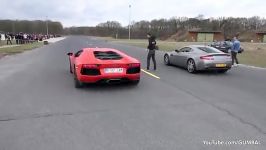 Lamborghini Aventador LP700 4  Dragracing on a closed