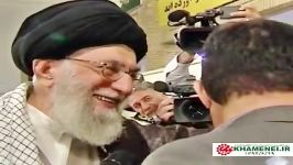 دیدار جانباز روشن دل امام خامنه ای