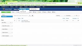 تنظیمات منو در جوملا Joomla