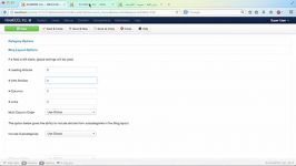 تنظیمات قالب بلاگ در جوملا Joomla