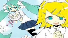 Hatsune miku and Kagamine Rin  doki doki yuri gakuen