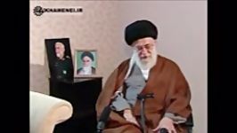 حضور رهبر در منزل شهید همدانی