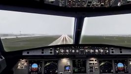 لندینگ A319 در هوای مه آلود شبیه ساز پرواز