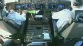 فرود زیبای بوئینگ 747 همراه مرور چک لیستها  cockpit