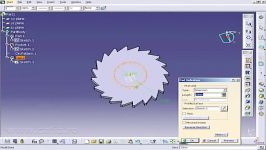 طراحی تیغ اره گرد در محیط Part Design نرم افزار CATIA