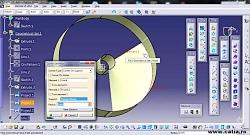 طراحی پره های پنکه در محیط GSD در CATIA