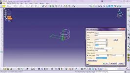 ترسیم فنر در محیط Part Design نرم افزار CATIA