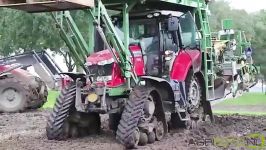 Massey Ferguson 7618 Dyna VT on Soucy tracks  Planting