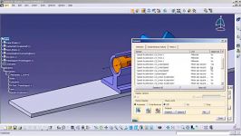 حرکت پیستون در محیط DMU Kinematics نرم افزار CATIA