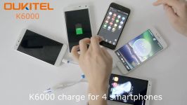 شارژ همزمان 4گوشی گوشی قدرتمند Oukitel 6000