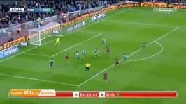 خلاصه بازی بارسلونا ۳ ۱ ایبار هتریک سوارز