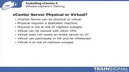 Lesson 06  Installing vCenter 5