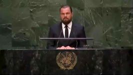 سخنرانی لئوناردو دی کاپریو در سازمان ملل
