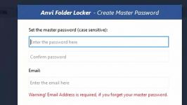 قفل گذاری مخفی کردن پوشه ها Anvi Folder Locker