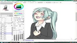 Hatsune Miku Vocaloid  Speed Paint