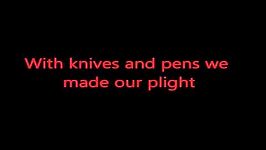 Black Veil Brides  Knives and Pens lyrics