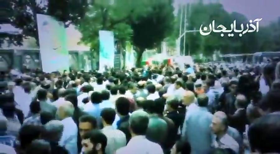 نماهنگ تشییع جنازه شهید مدافع حرم حامد جوانی در تبریز