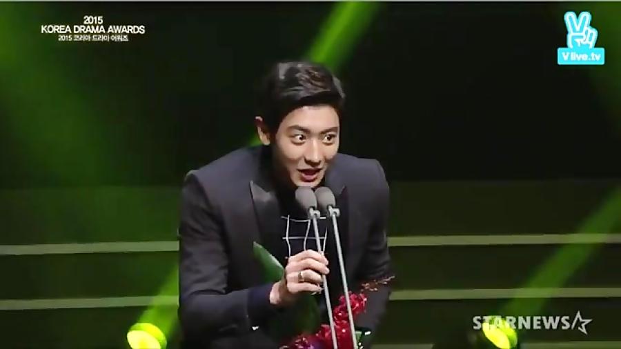 اهداجوایز به چانیــول در مراسم Korean Drama Award 2015