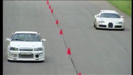 Bugatti Veyron vs Nissan Skyline GT R R34