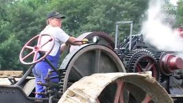 Dampf Traktor pflügt  Steam Tractor plowing