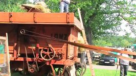 Dreschen mit dem Lanz Bulldog  Tractor start run and t