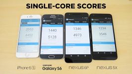 تست بنچمارک Nexus 6P vs Nexus 5X vs iPhone 6s vs s6