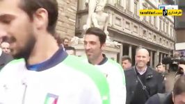 پشت صحنه رونمایی پیراهن تیم ملی ایتالیا برای یورو 16