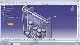 شبیه سازی مکانیزم سیلندر پیستون در کتیا