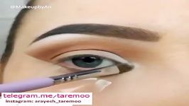 آرایش چشم سایه قهوه ای خط چشم مشکی زیبا در تارمو