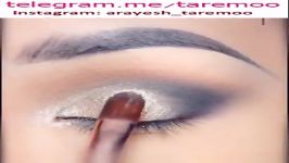 آرایش چشم سایه نقره ای خط چشم زیبا در تارمو