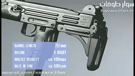 تست قدرت آتش اسلحه پیشرفته S.M.G UZI 9mm