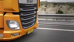 رانندگی کامیون داف xf یورو 6 در مالاگا اسپانیا