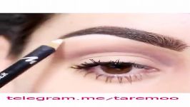 آرایش چشم خط چشم سایه طلایی در تارمو