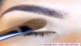 آرایش چشم سایه طلایی زیبا در تارمو