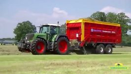 Fendt 920 930 en 826 aan het kuilen van Maas Markelo