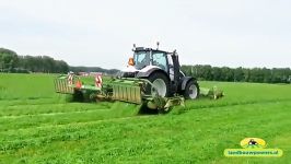 Gras maaien met demo Valtra