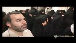 دیدار امام خامنه ای خانواده شهید حقانی