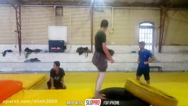 حرکت واروی خودم parkour