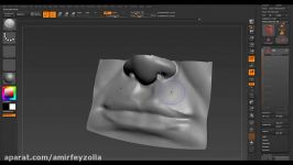 Zbrush  Sculpting Nose and Lips